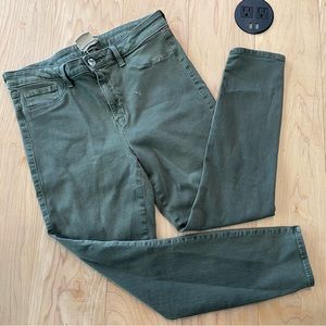 Cargo Green Skinny Jeans